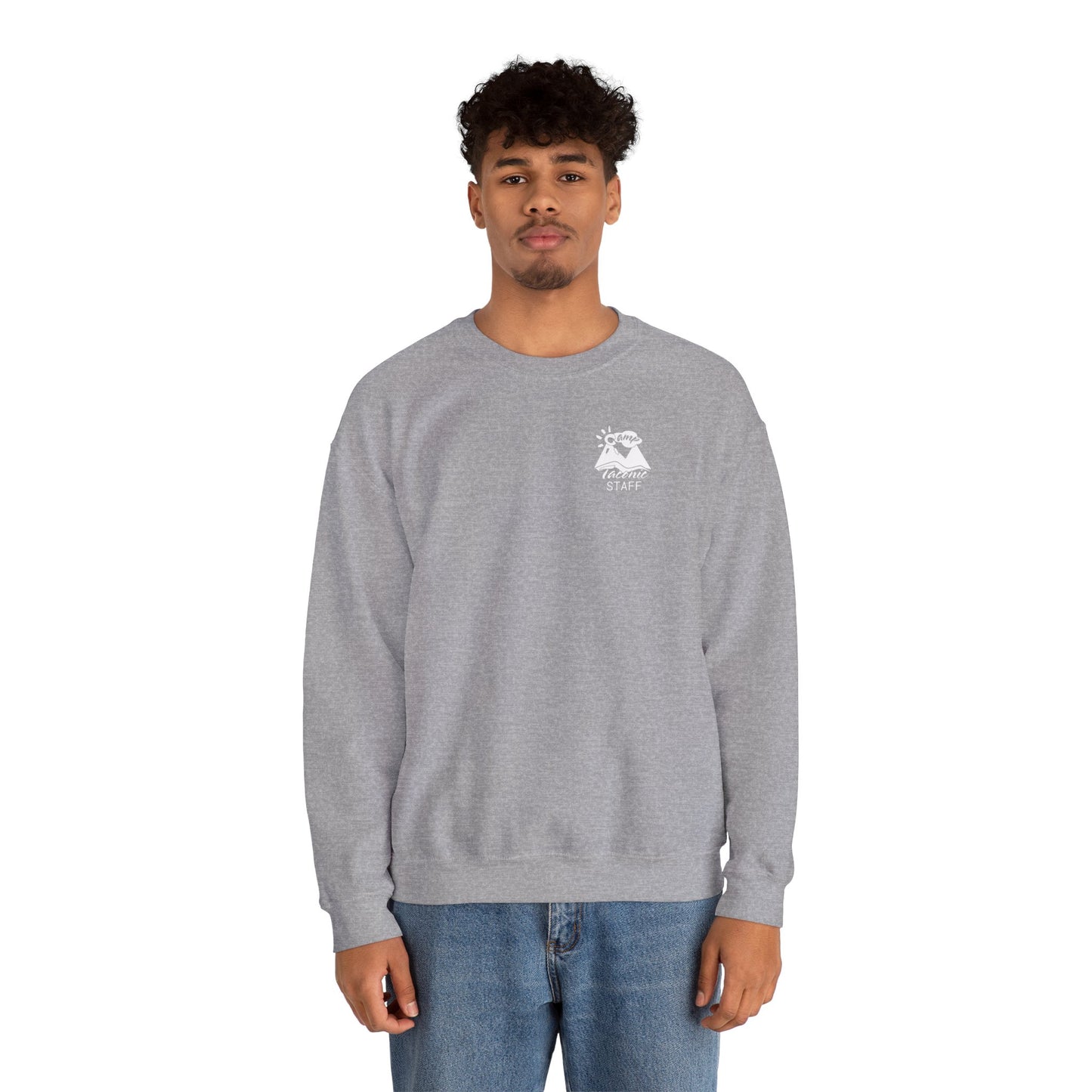 White Logo Crewneck