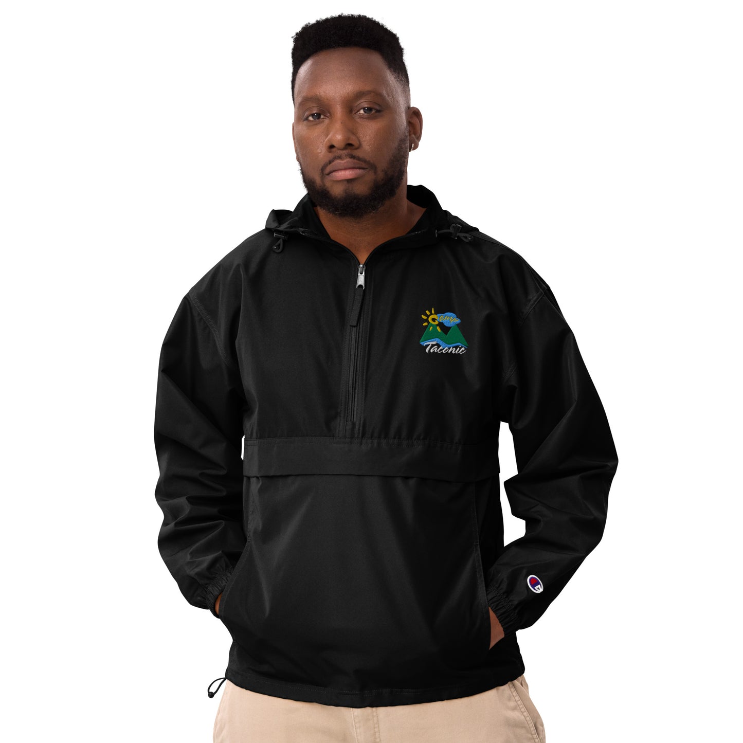 Embroidered Champion Pullover Jacket