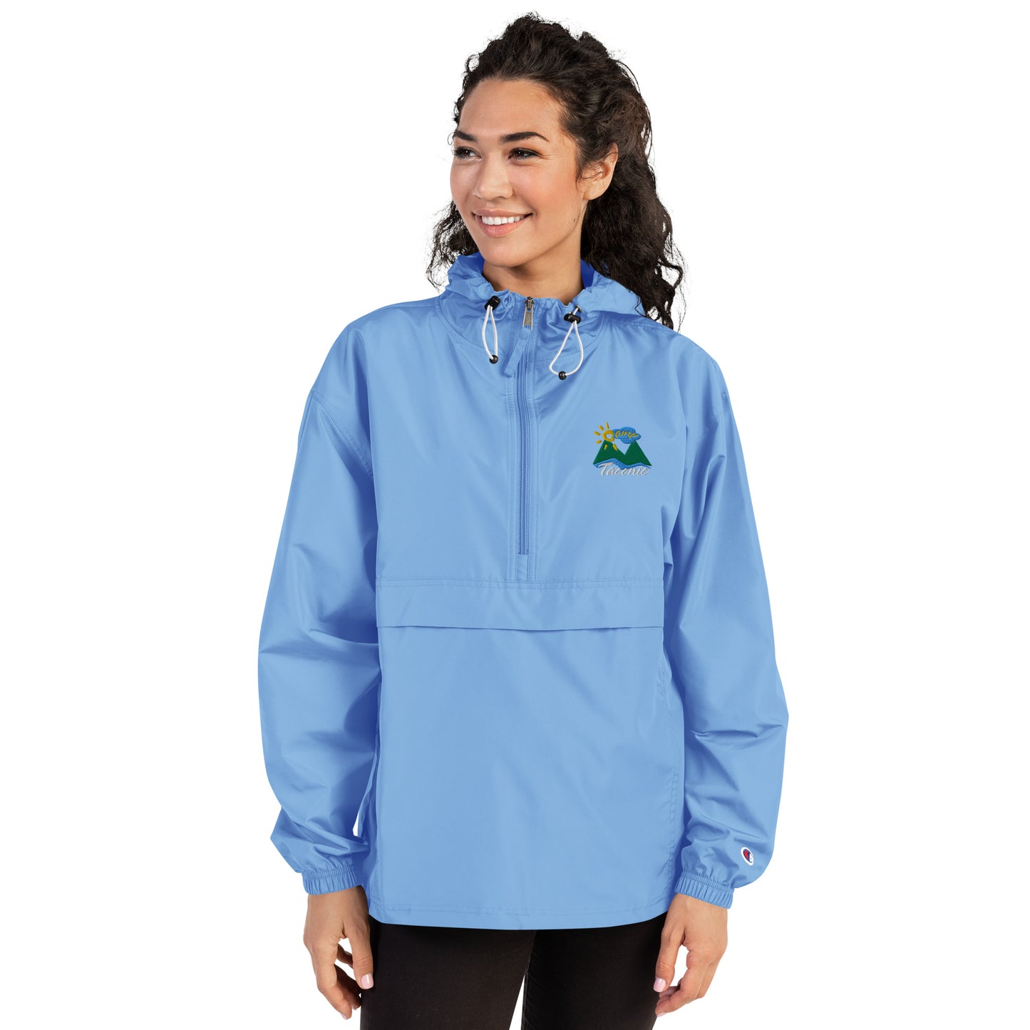 Embroidered Champion Pullover Jacket