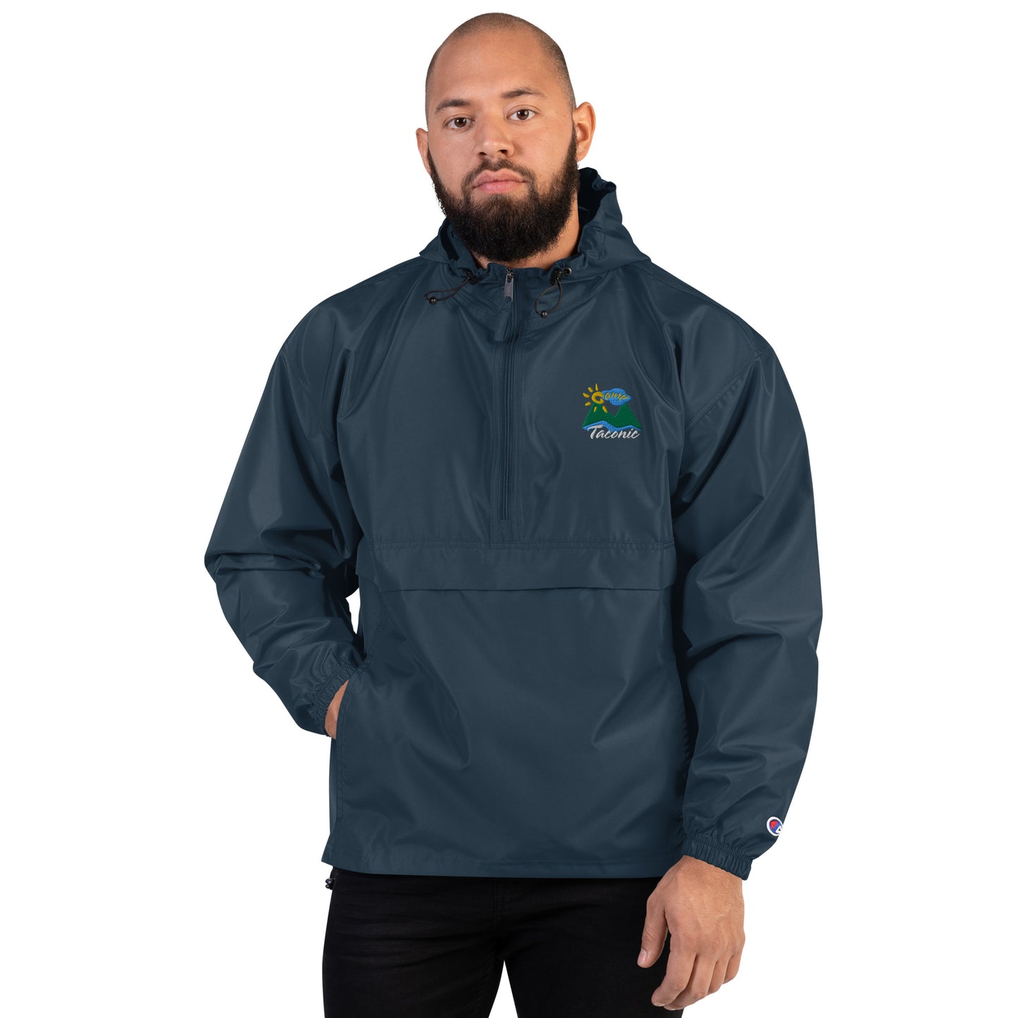 Embroidered Champion Pullover Jacket