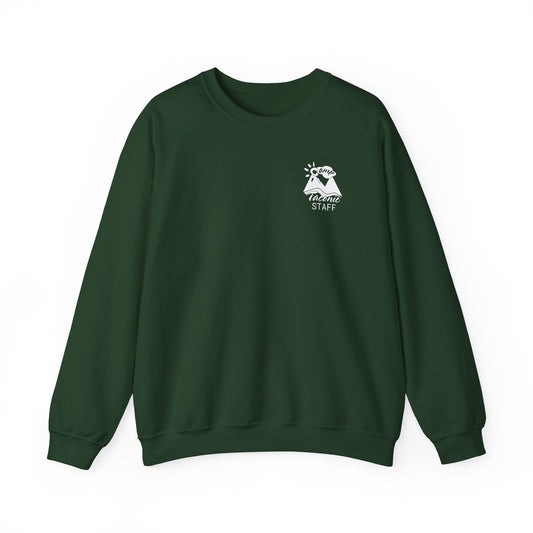 Taconic White Logo Unisex Crewneck Sweatshirt