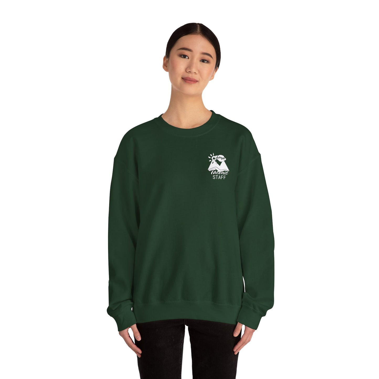 Taconic White Logo Unisex Crewneck Sweatshirt