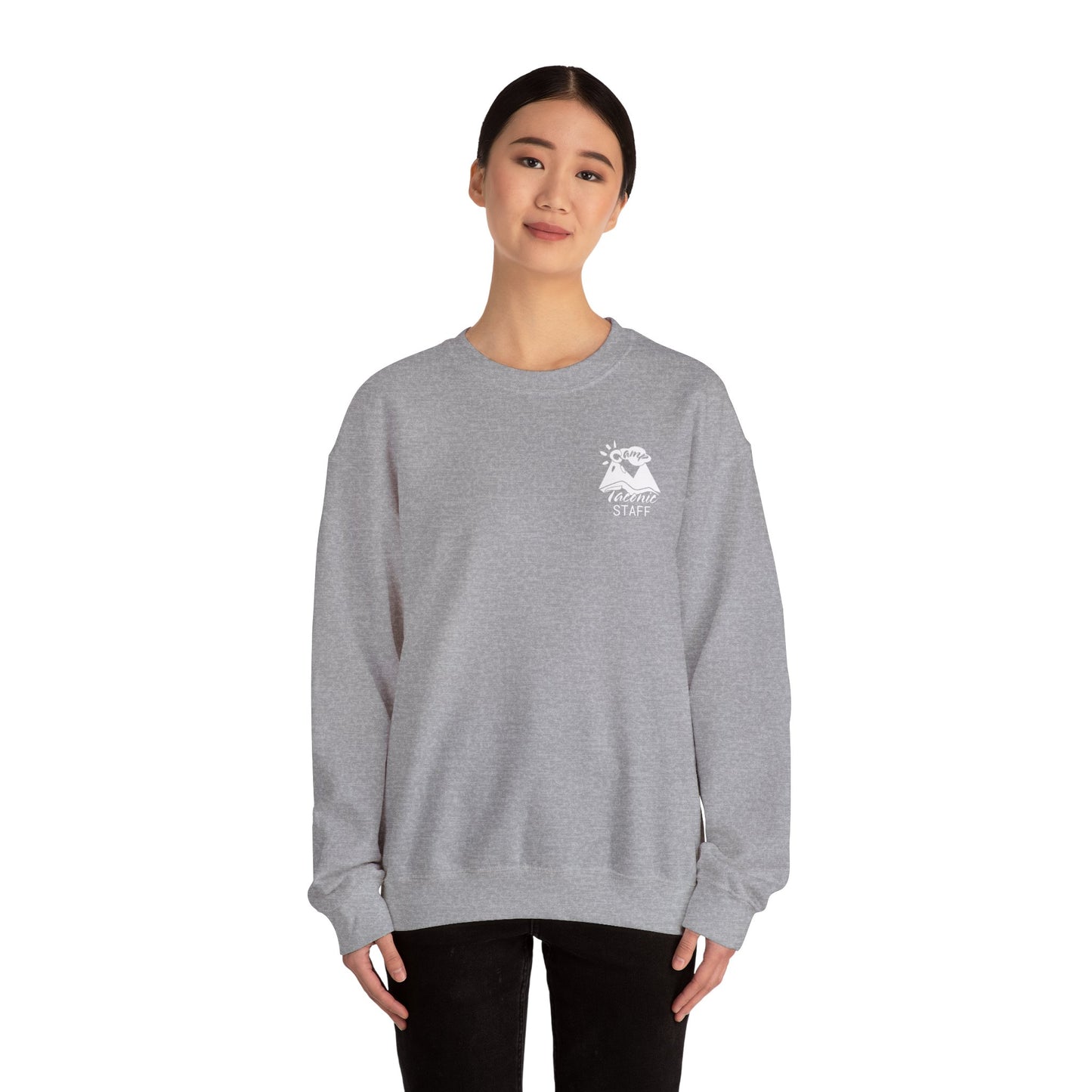 Taconic White Logo Unisex Crewneck Sweatshirt